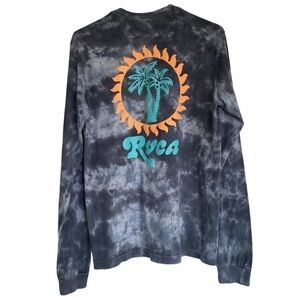 Rvca Tie Dye Long Sleeve Shirt Unisex SP Small